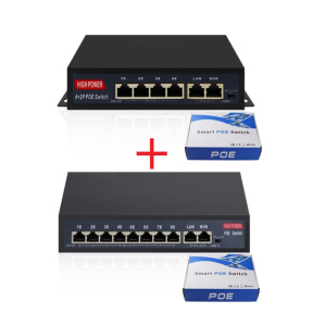 4+8 port poe switch combo